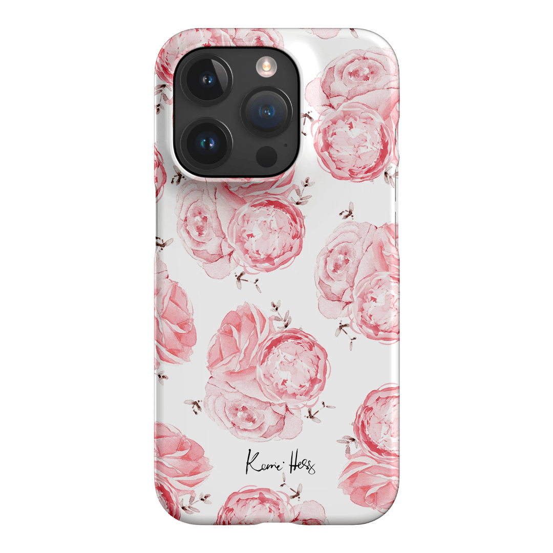 Peony Rose Printed Phone Cases iPhone 15 Pro / Snap by Kerrie Hess - The Dairy