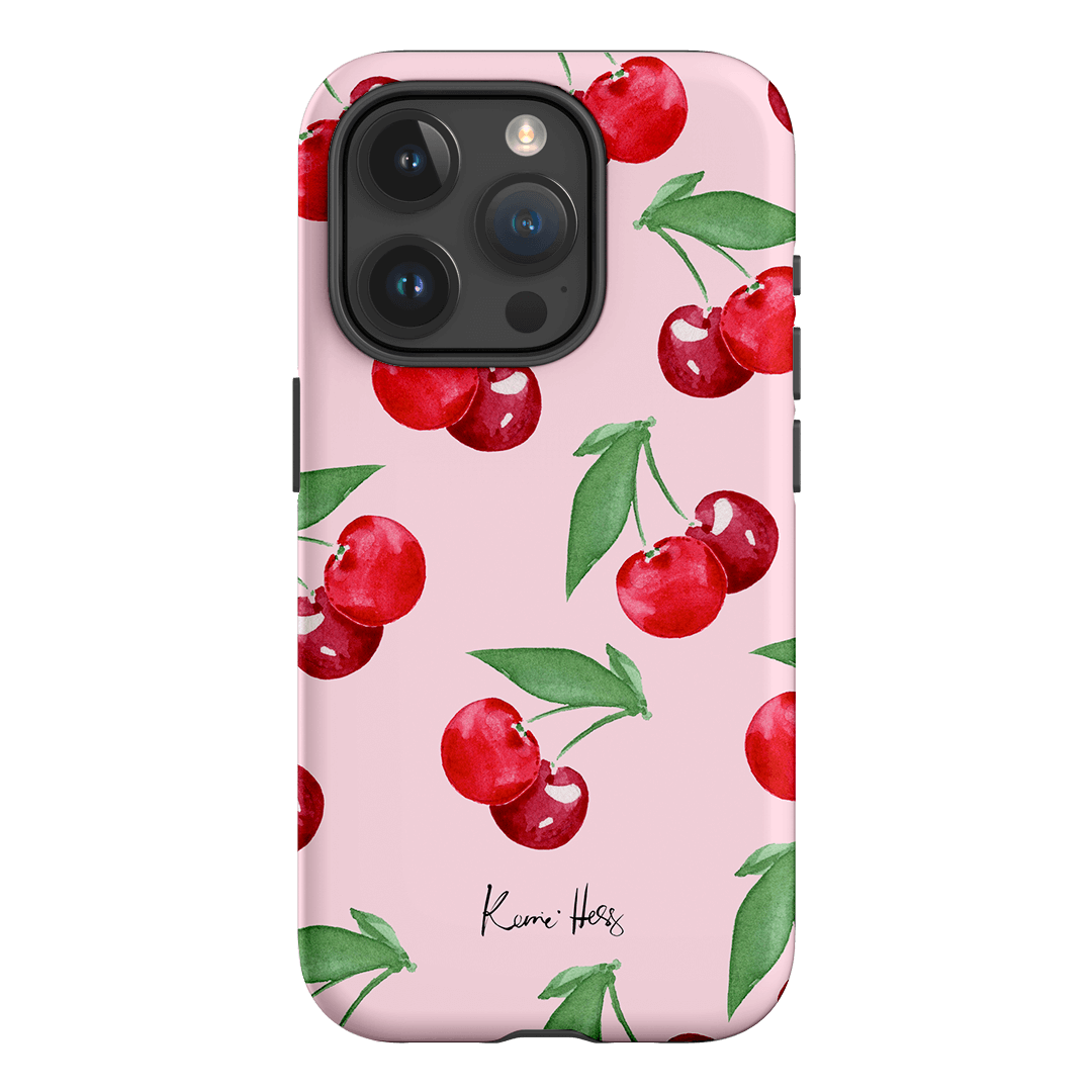 Cherry Rose Printed Phone Cases iPhone 15 Pro / Armoured by Kerrie Hess - The Dairy
