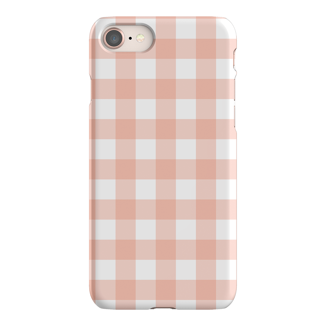 Gingham in Blush Matte Case Matte Phone Cases iPhone 8 / Snap by The Dairy - The Dairy