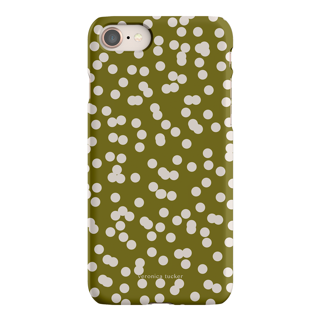 Mini Confetti Chartreuse Printed Phone Cases iPhone 8 / Snap by Veronica Tucker - The Dairy