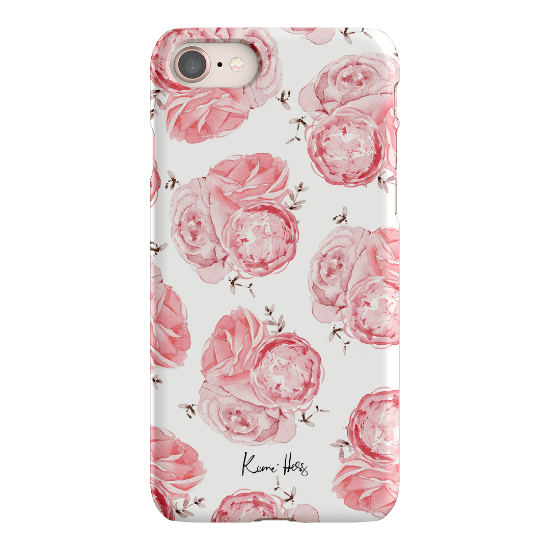 Peony Rose Printed Phone Cases iPhone 8 / Snap by Kerrie Hess - The Dairy