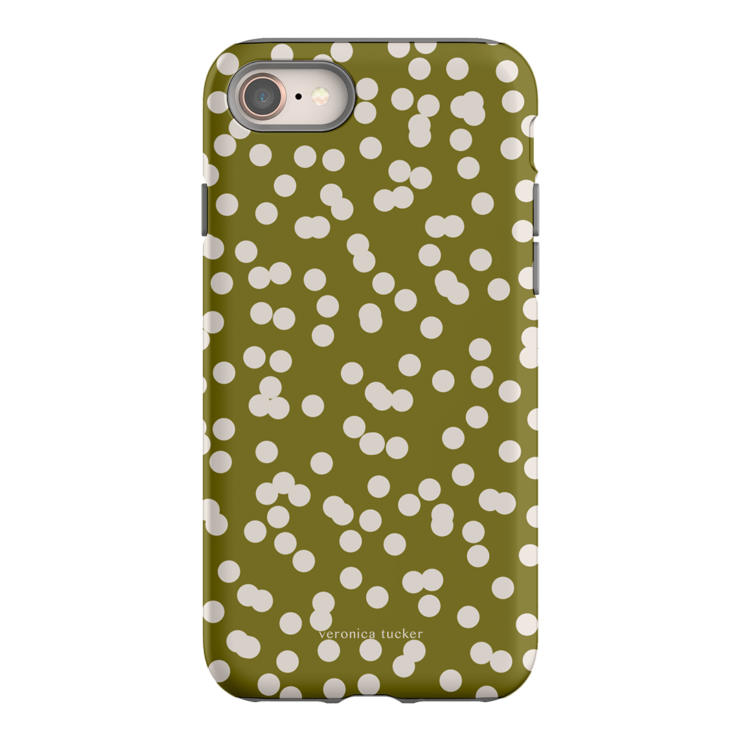 Mini Confetti Chartreuse Printed Phone Cases iPhone 8 / Armoured by Veronica Tucker - The Dairy