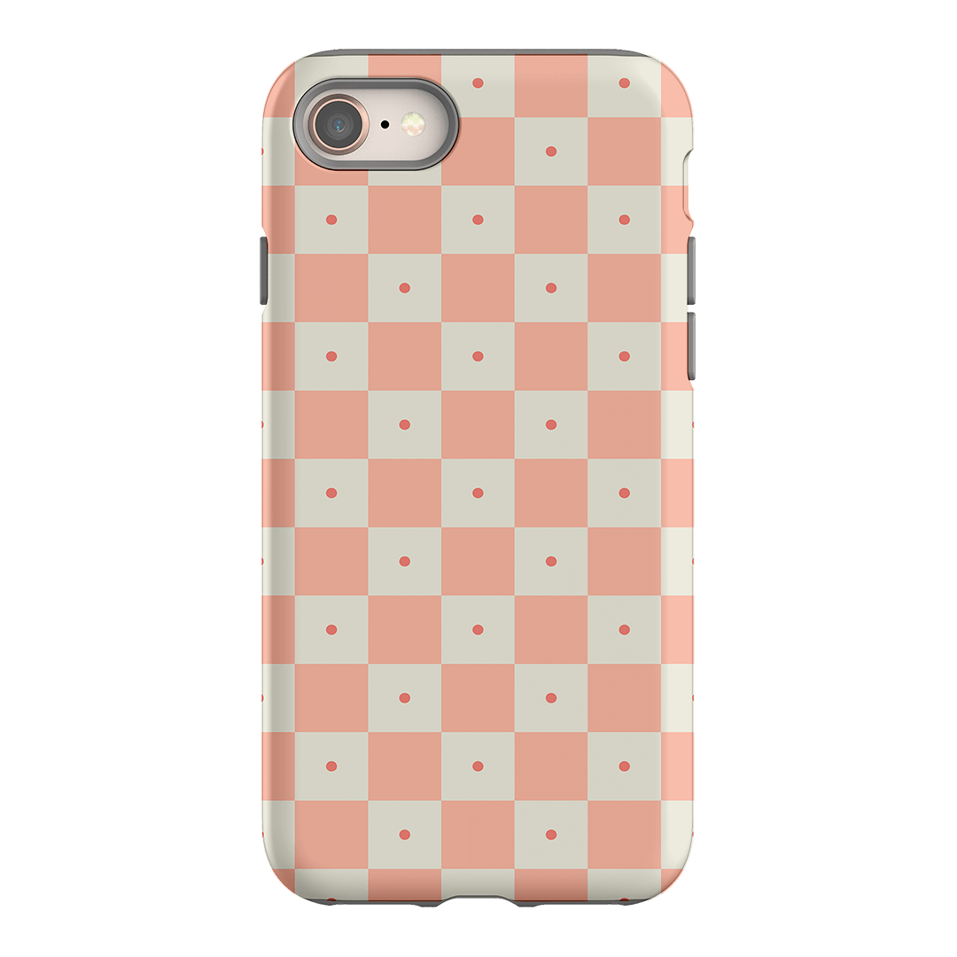 Checkers Blush Matte Case Matte Phone Cases iPhone 8 / Armoured by The Dairy - The Dairy