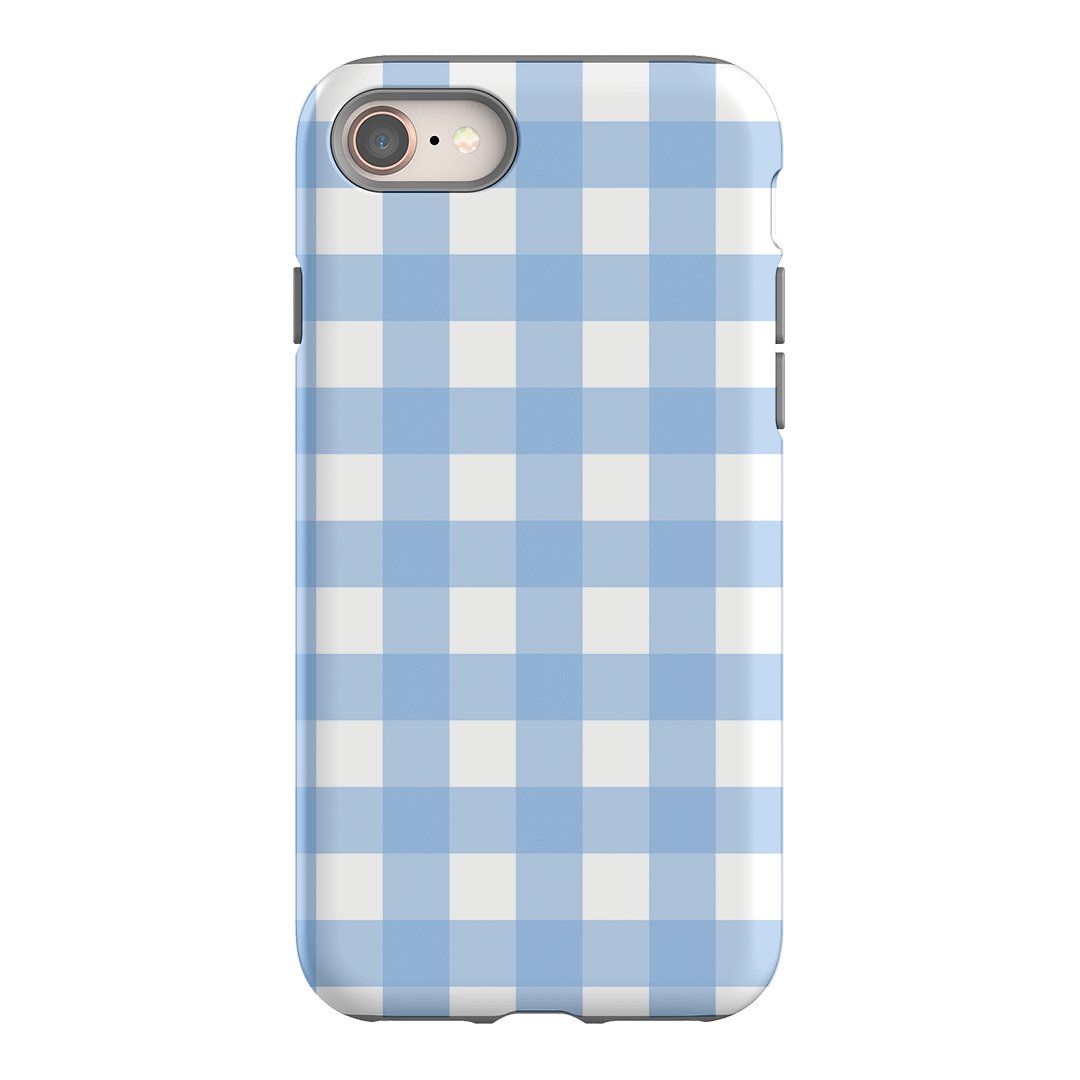 Gingham in Sky Matte Case Matte Phone Cases iPhone 8 / Armoured by The Dairy - The Dairy
