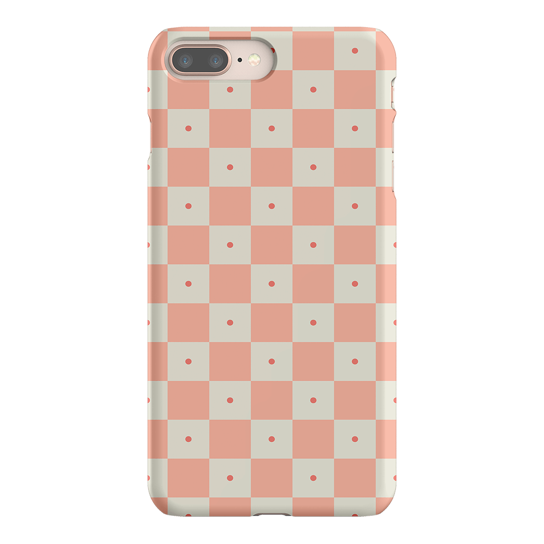 Checkers Blush Matte Case Matte Phone Cases iPhone 8 Plus / Snap by The Dairy - The Dairy