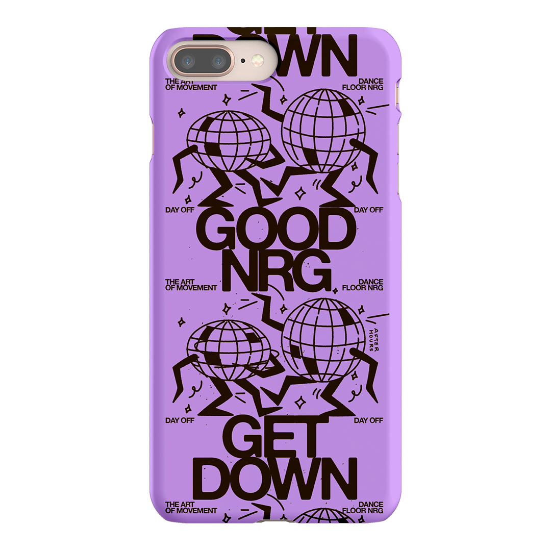 Good Energy in Purple Printed Phone Cases iPhone 8 Plus / Snap by After Hours - The Dairy