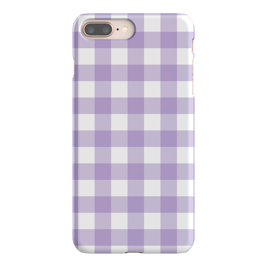 Gingham in Lilac Matte Case Matte Phone Cases iPhone 8 Plus / Snap by The Dairy - The Dairy