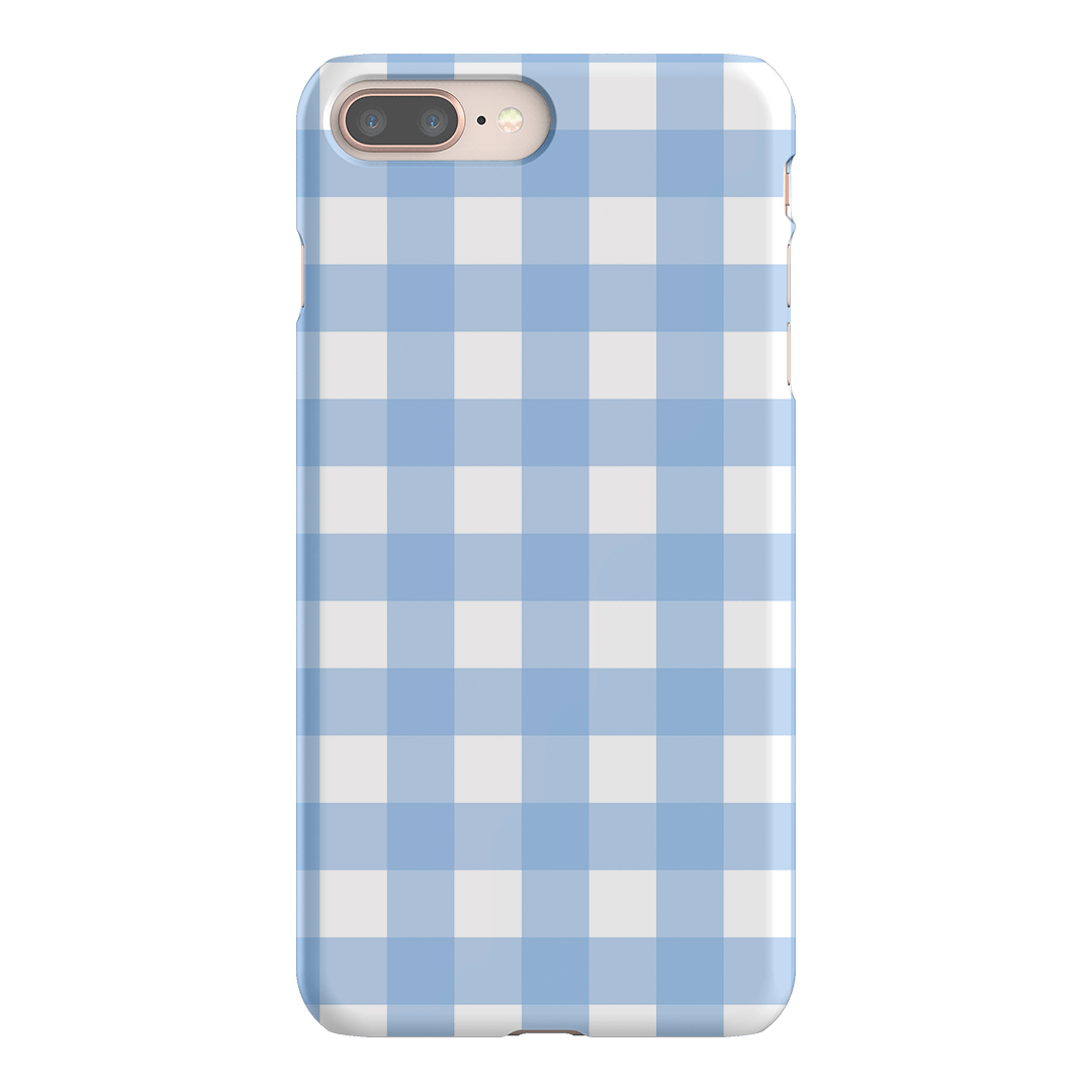 Gingham in Sky Matte Case Matte Phone Cases iPhone 8 Plus / Snap by The Dairy - The Dairy