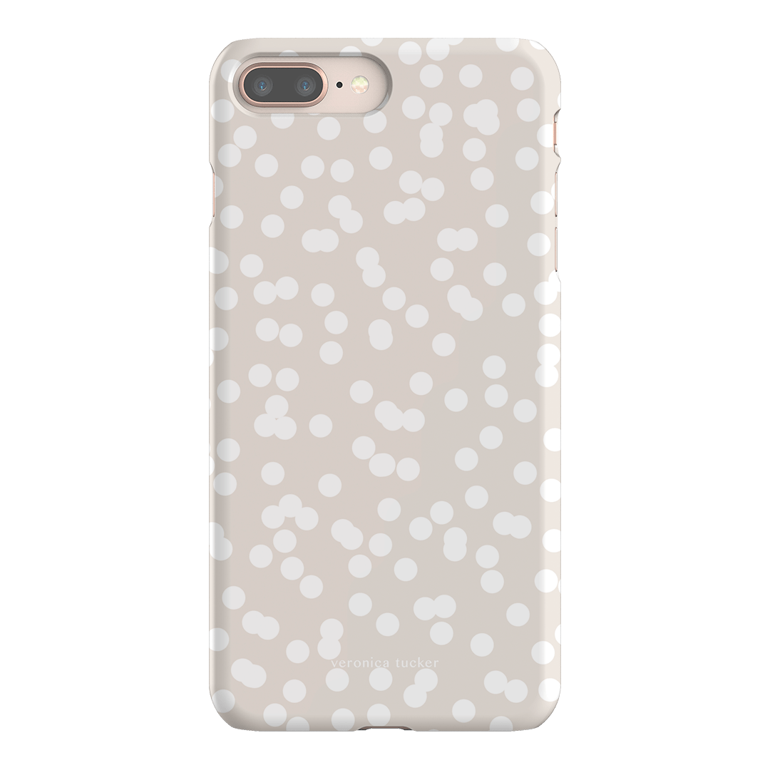 Mini Confetti White Printed Phone Cases iPhone 8 Plus / Snap by Veronica Tucker - The Dairy