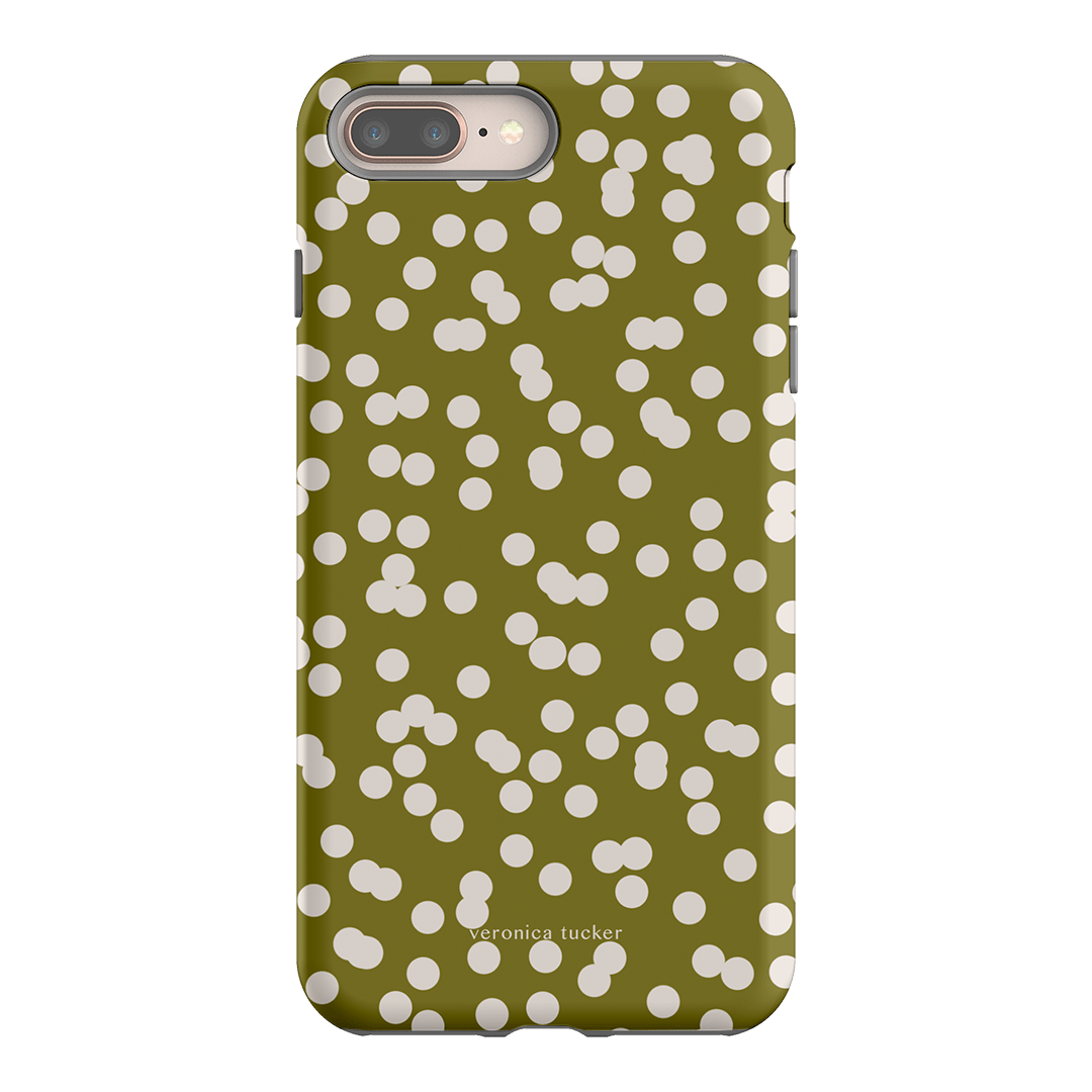 Mini Confetti Chartreuse Printed Phone Cases iPhone 8 Plus / Armoured by Veronica Tucker - The Dairy
