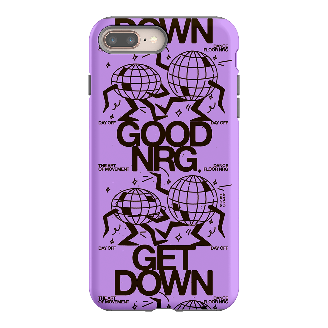 Good Energy in Purple Printed Phone Cases iPhone 8 Plus / Armoured by After Hours - The Dairy