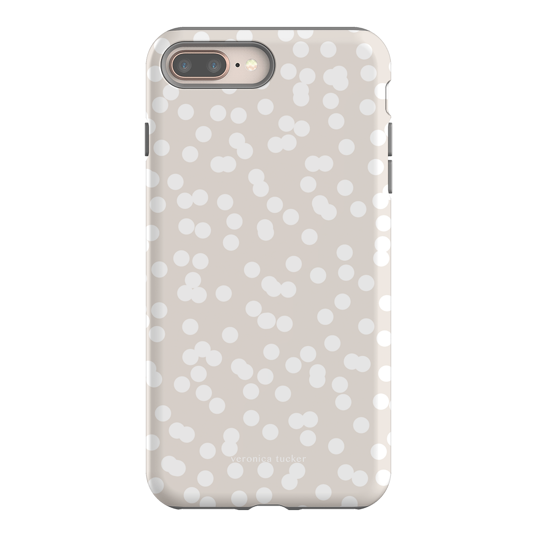 Mini Confetti White Printed Phone Cases iPhone 8 Plus / Armoured by Veronica Tucker - The Dairy
