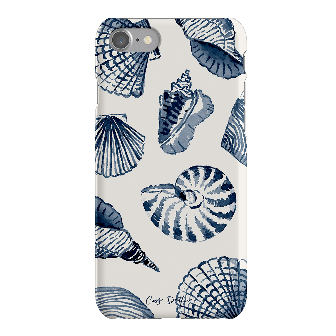 Blue Shells Printed Phone Cases iPhone SE / Snap by Cass Deller - The Dairy