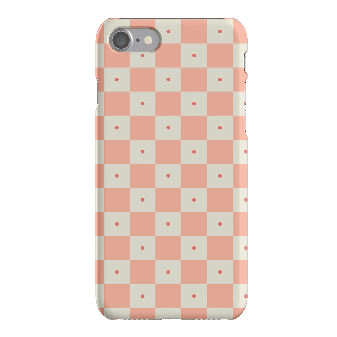 Checkers Blush Matte Case Matte Phone Cases iPhone SE / Snap by The Dairy - The Dairy