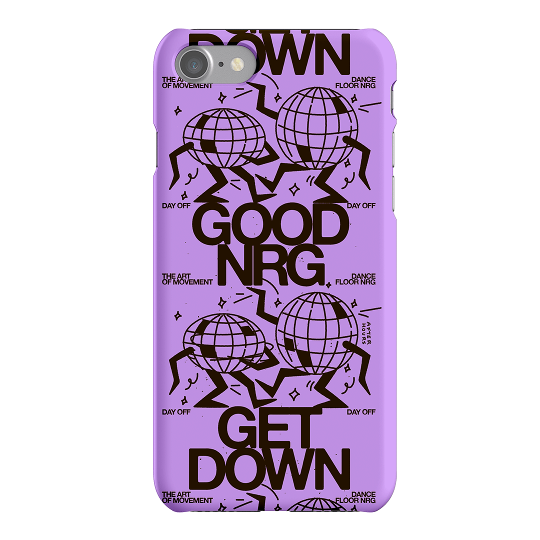 Good Energy in Purple Printed Phone Cases iPhone SE / Snap by After Hours - The Dairy