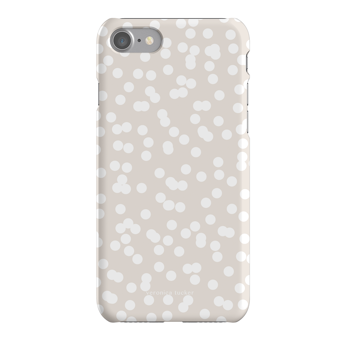Mini Confetti White Printed Phone Cases iPhone SE / Snap by Veronica Tucker - The Dairy