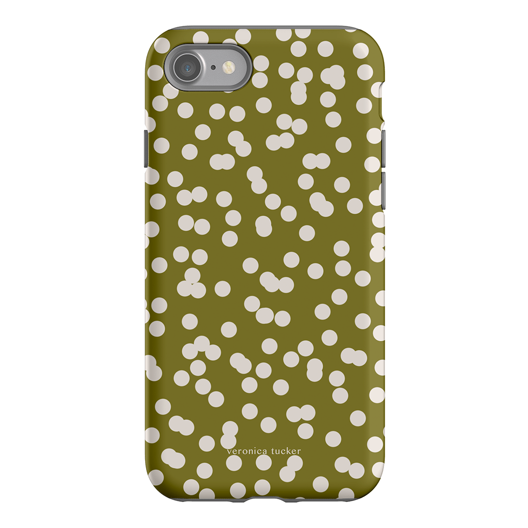 Mini Confetti Chartreuse Printed Phone Cases iPhone SE / Armoured by Veronica Tucker - The Dairy