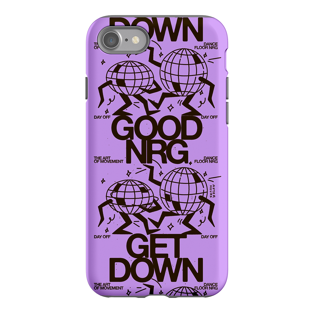 Good Energy in Purple Printed Phone Cases iPhone SE / Armoured by After Hours - The Dairy