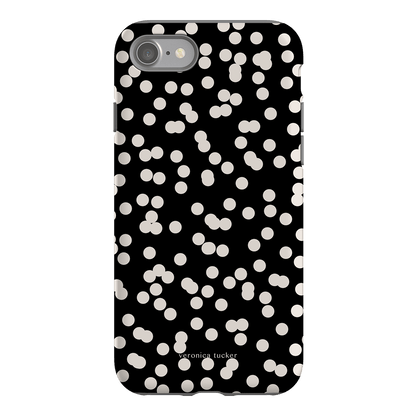 Mini Confetti Noir Printed Phone Cases iPhone SE / Armoured by Veronica Tucker - The Dairy
