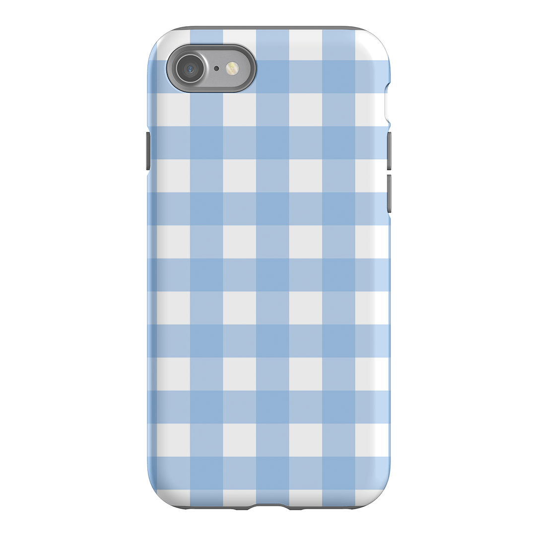 Gingham in Sky Matte Case Matte Phone Cases iPhone SE / Armoured by The Dairy - The Dairy