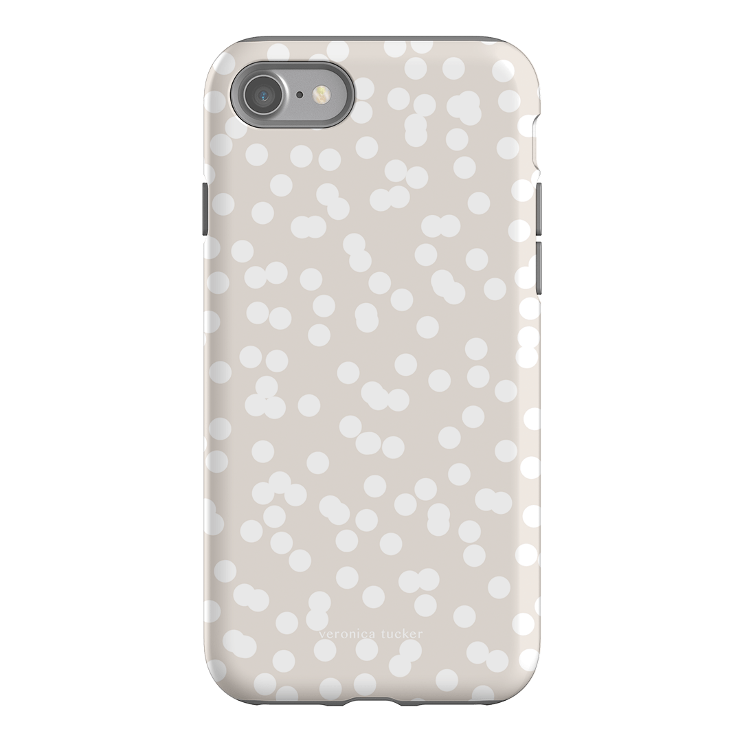 Mini Confetti White Printed Phone Cases iPhone SE / Armoured by Veronica Tucker - The Dairy