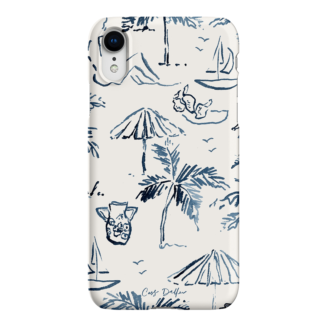 Balmy Blue Printed Phone Cases iPhone XR / Snap by Cass Deller - The Dairy