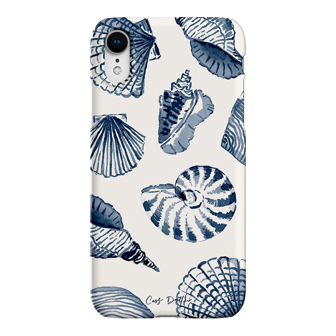 Blue Shells Printed Phone Cases iPhone XR / Snap by Cass Deller - The Dairy