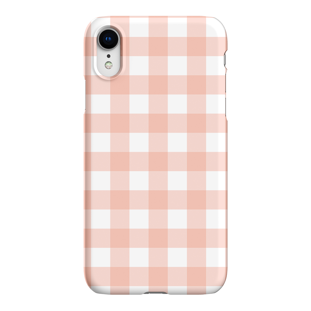 Gingham in Blush Matte Case Matte Phone Cases iPhone XR / Snap by The Dairy - The Dairy