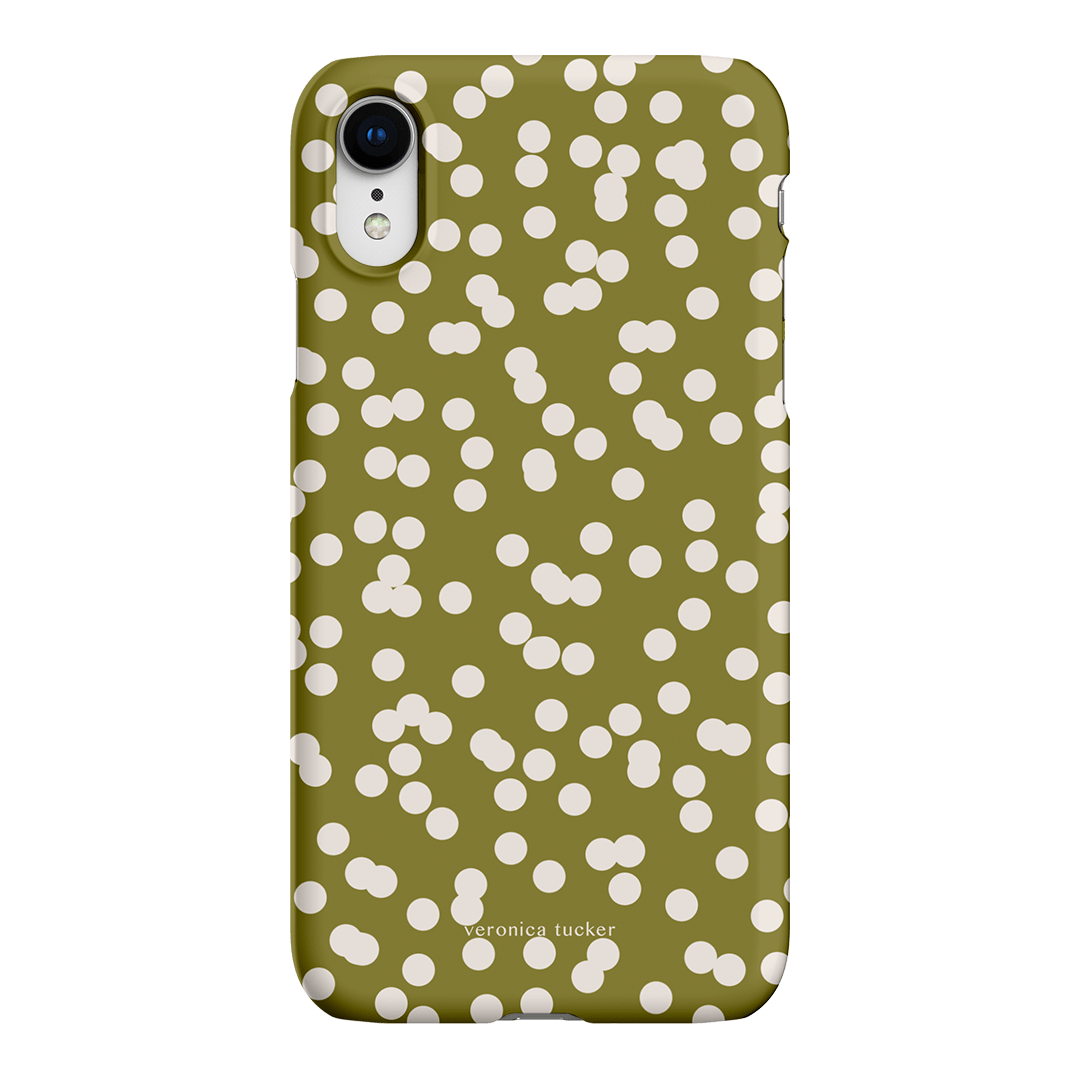 Mini Confetti Chartreuse Printed Phone Cases iPhone XR / Snap by Veronica Tucker - The Dairy