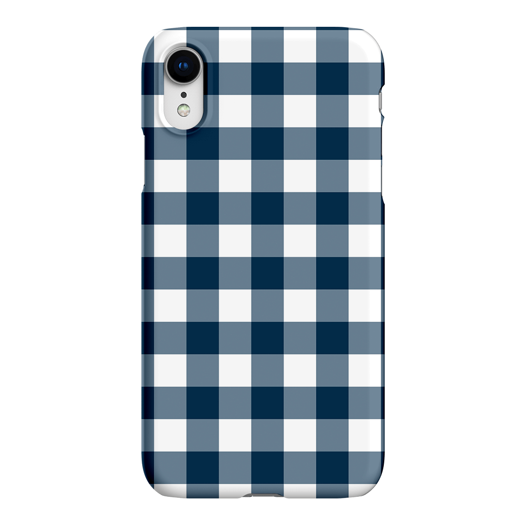 Gingham in Indigo Matte Case Matte Phone Cases iPhone XR / Snap by The Dairy - The Dairy