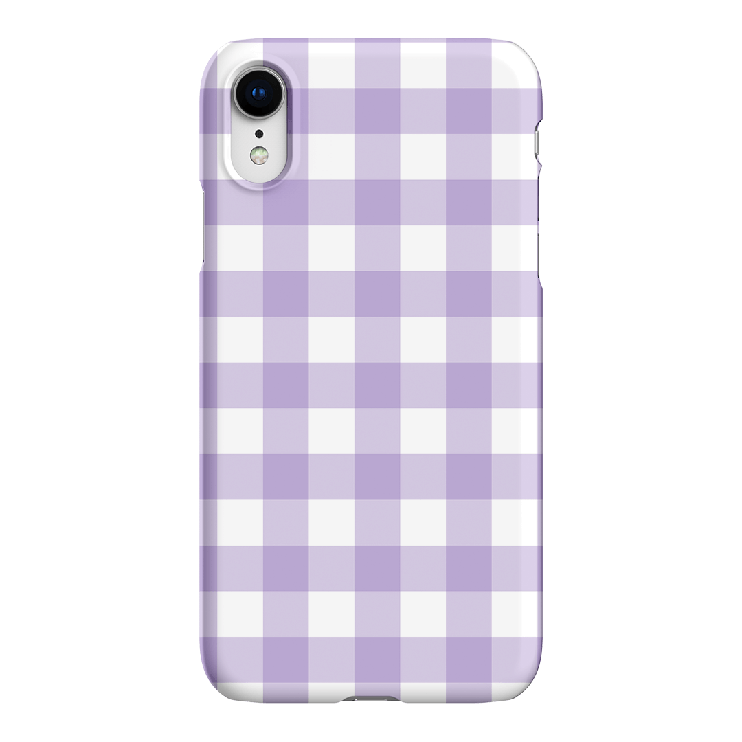 Gingham in Lilac Matte Case Matte Phone Cases iPhone XR / Snap by The Dairy - The Dairy