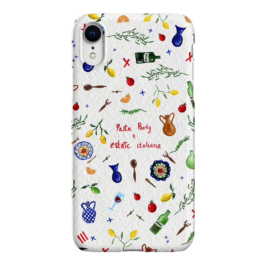 Pasta Party Printed Phone Cases iPhone XR / Snap by BG. Studio - The Dairy