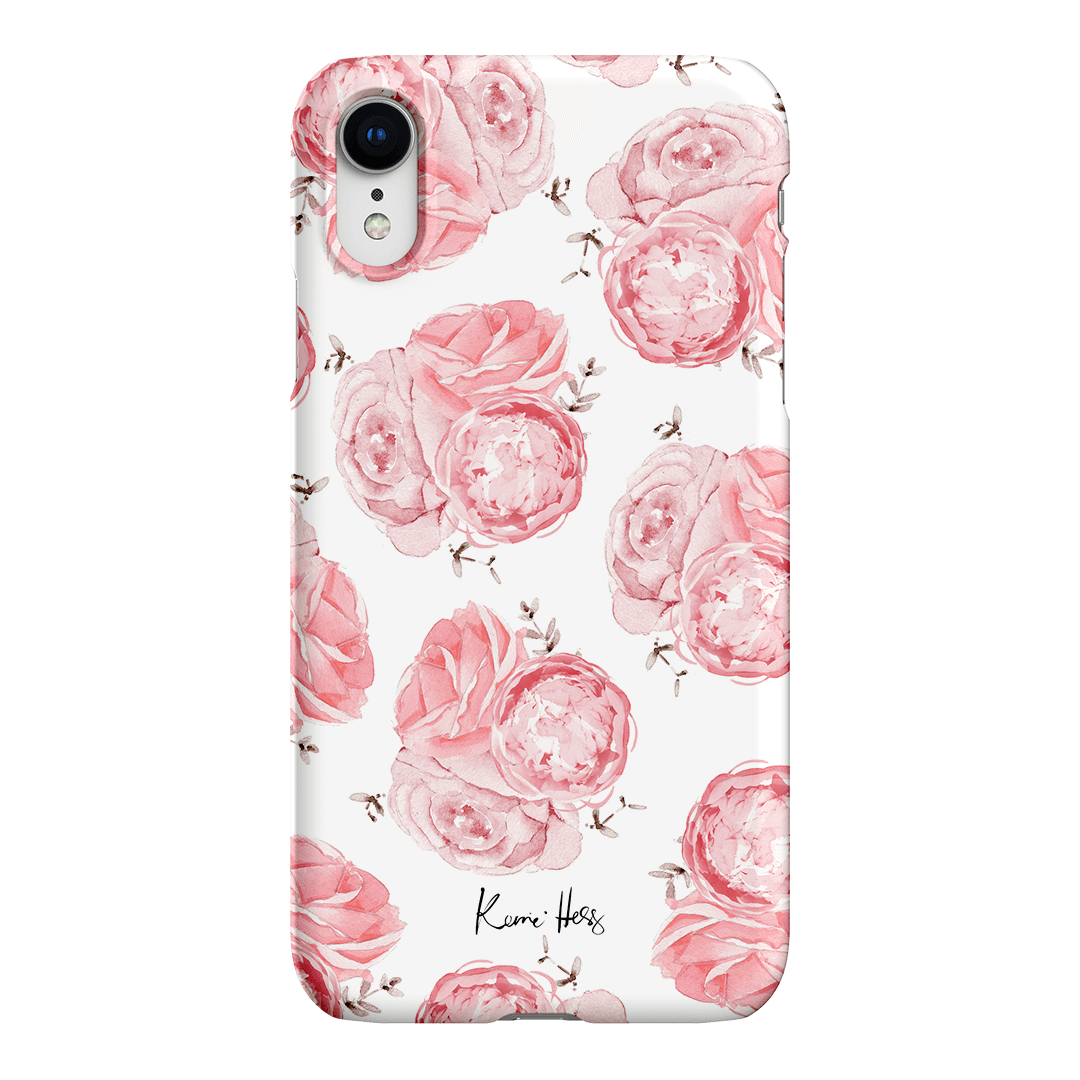 Peony Rose Printed Phone Cases iPhone XR / Snap by Kerrie Hess - The Dairy