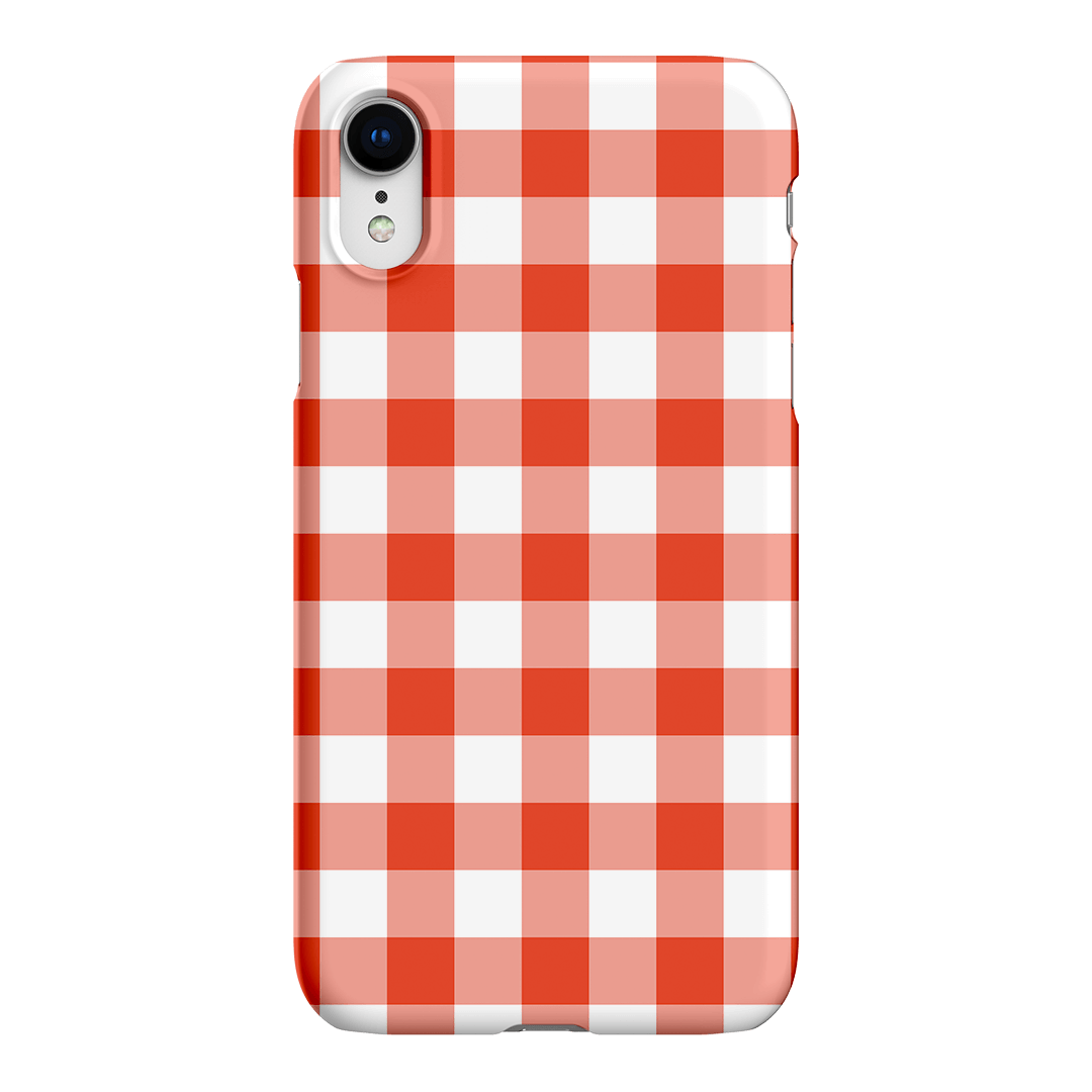 Gingham in Scarlet Matte Case Matte Phone Cases iPhone XR / Snap by The Dairy - The Dairy