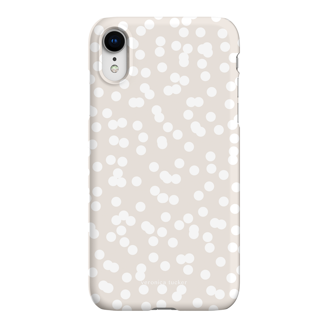 Mini Confetti White Printed Phone Cases iPhone XR / Snap by Veronica Tucker - The Dairy
