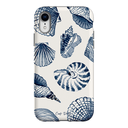 Blue Shells Printed Phone Cases iPhone XR / Armoured by Cass Deller - The Dairy