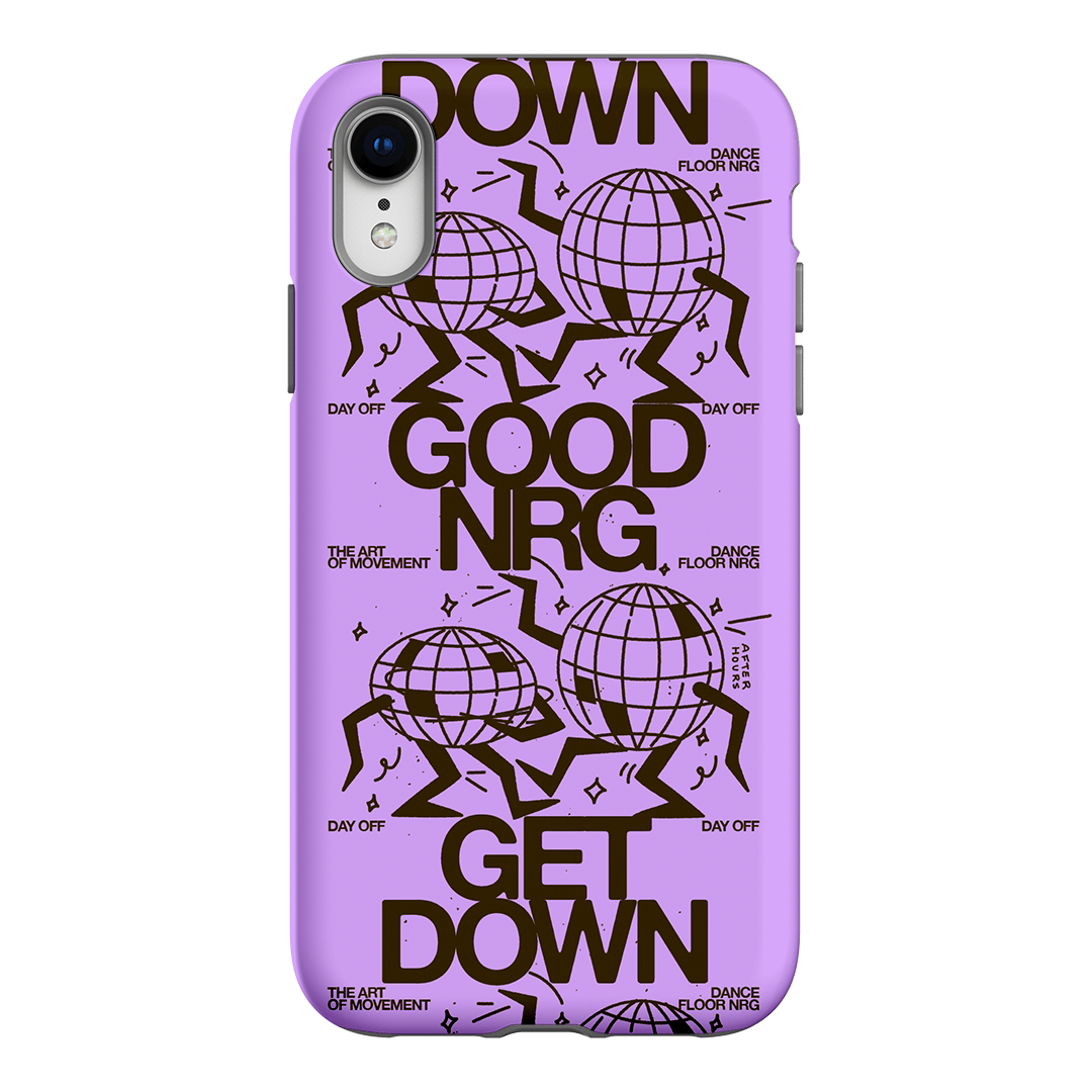 Good Energy in Purple Printed Phone Cases iPhone XR / Armoured by After Hours - The Dairy