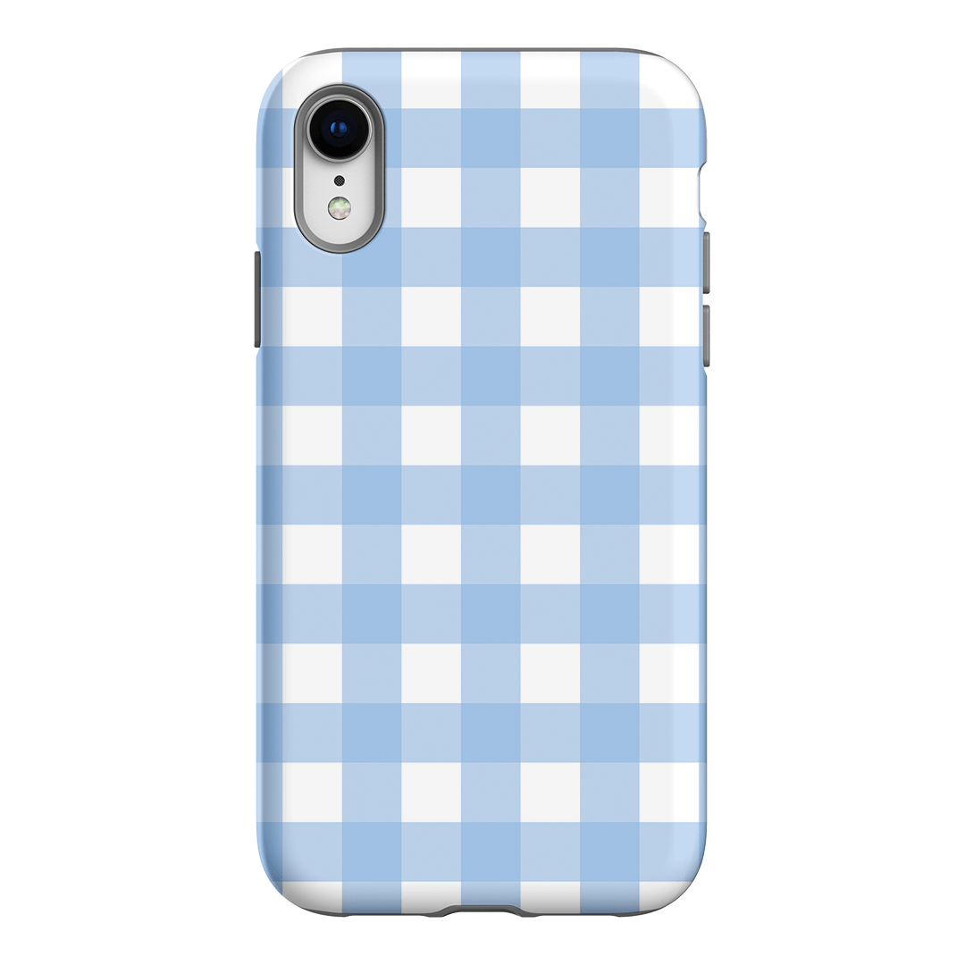 Gingham in Sky Matte Case Matte Phone Cases iPhone XR / Armoured by The Dairy - The Dairy