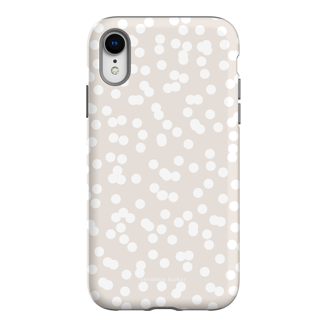 Mini Confetti White Printed Phone Cases iPhone XR / Armoured by Veronica Tucker - The Dairy