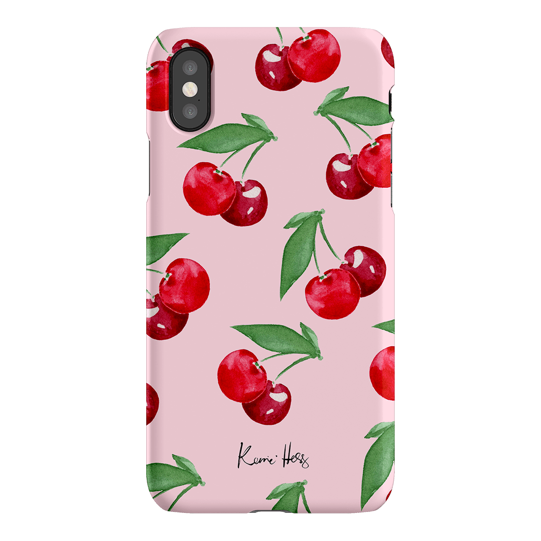 Cherry Rose Printed Phone Cases iPhone XS / Snap by Kerrie Hess - The Dairy