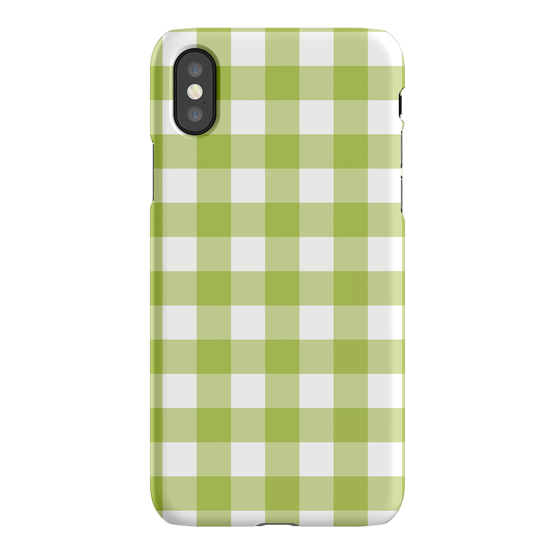 Gingham in Citrus Matte Case Matte Phone Cases iPhone XS / Snap by The Dairy - The Dairy