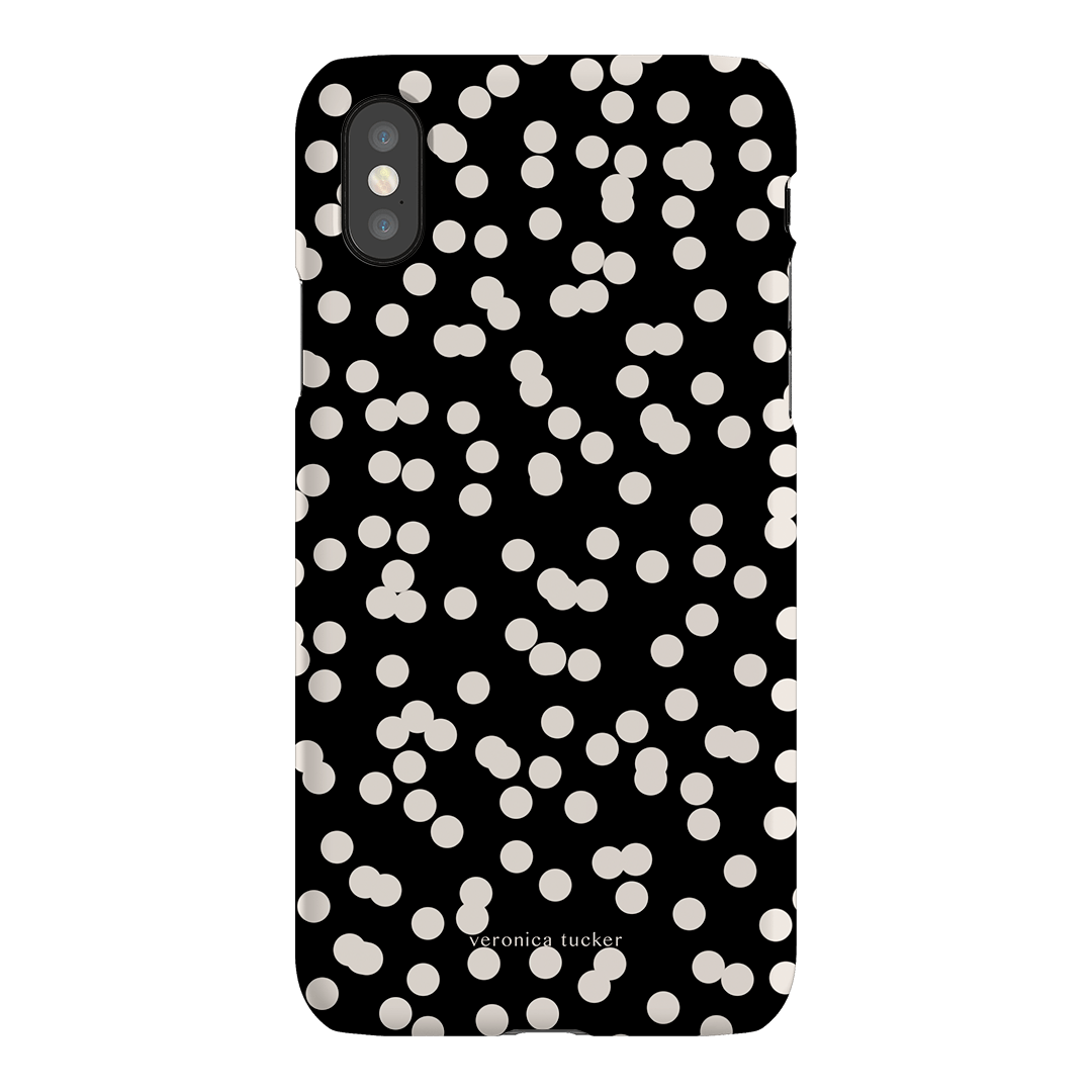 Mini Confetti Noir Printed Phone Cases iPhone XS / Snap by Veronica Tucker - The Dairy