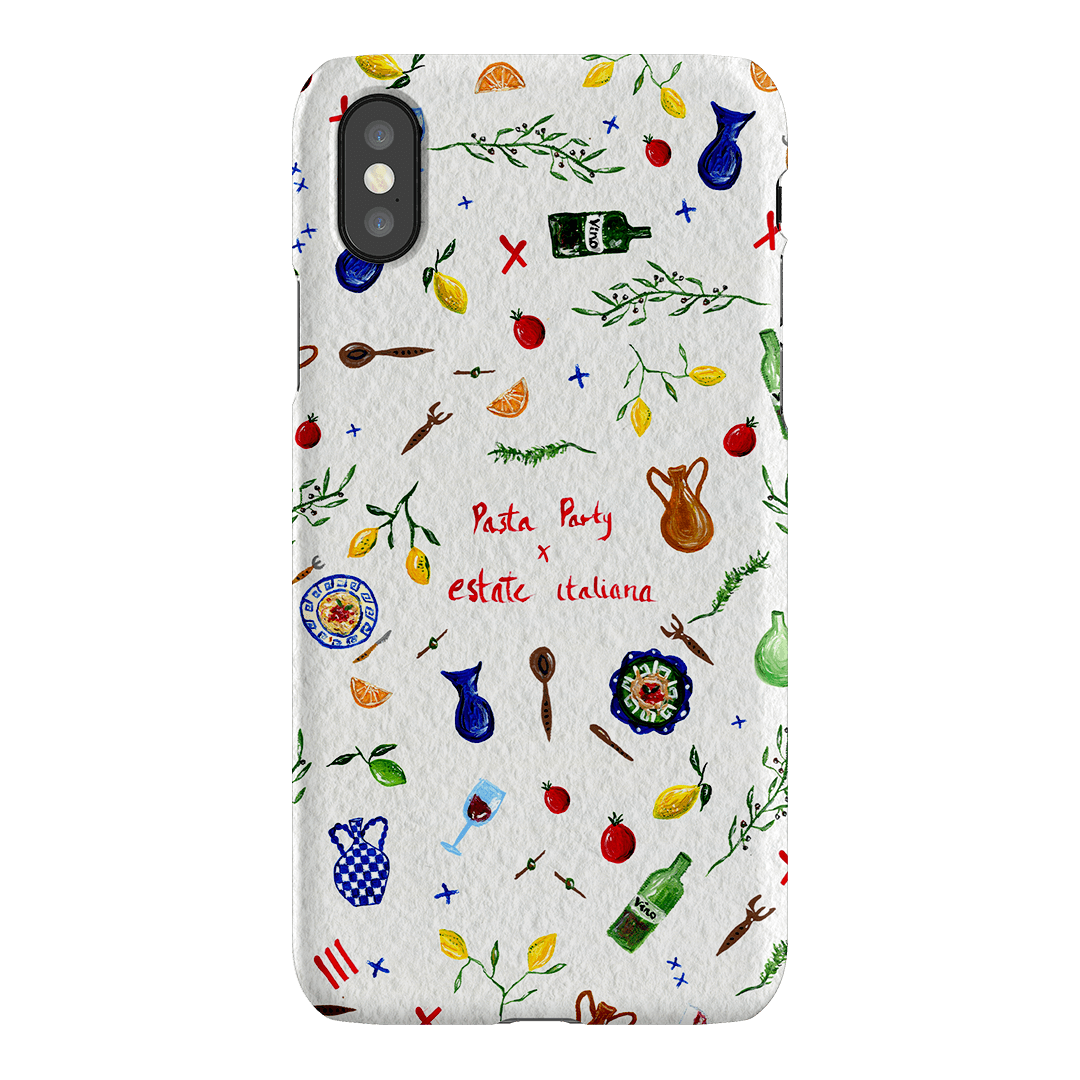 Pasta Party Printed Phone Cases iPhone XS / Snap by BG. Studio - The Dairy