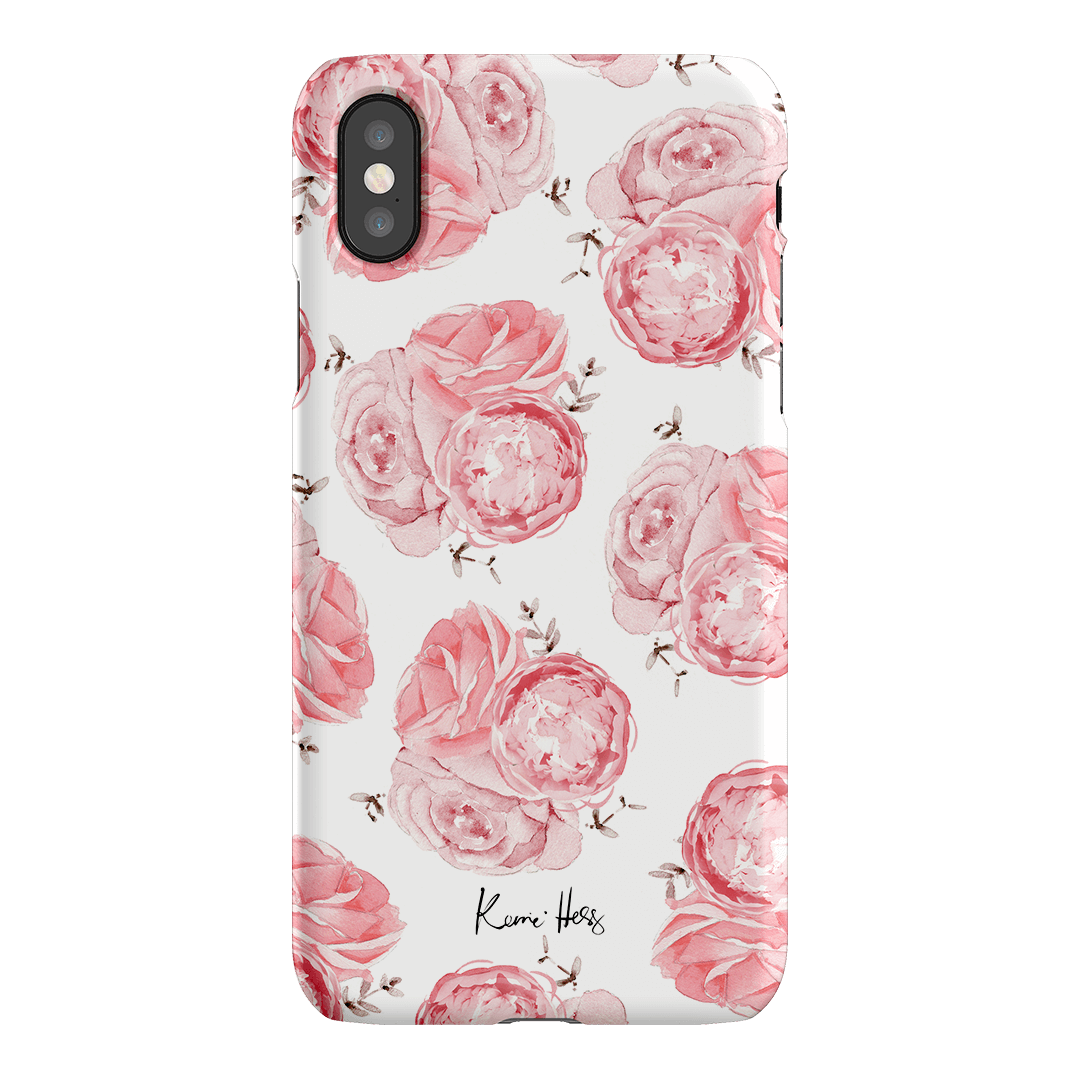 Peony Rose Printed Phone Cases iPhone XS / Snap by Kerrie Hess - The Dairy