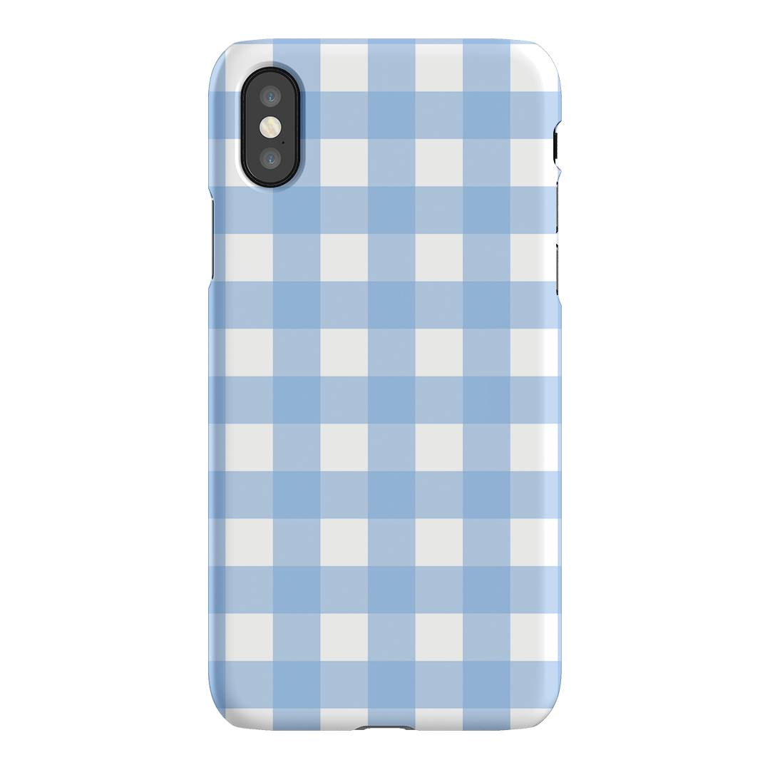 Gingham in Sky Matte Case Matte Phone Cases iPhone XS / Snap by The Dairy - The Dairy