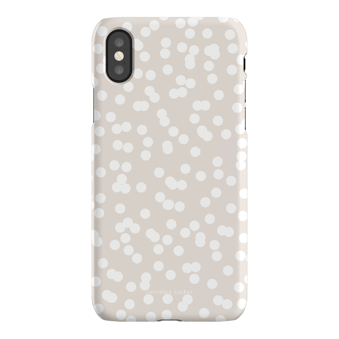 Mini Confetti White Printed Phone Cases iPhone XS / Snap by Veronica Tucker - The Dairy