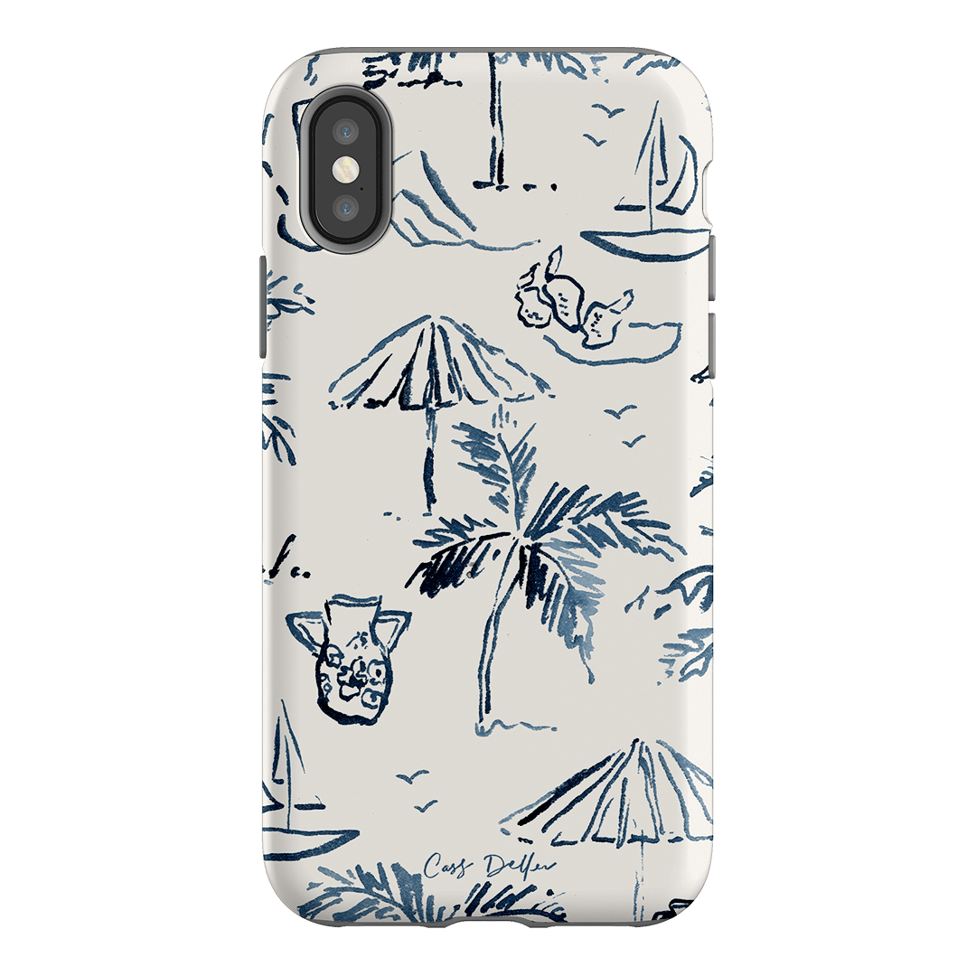 Balmy Blue Printed Phone Cases iPhone XS / Armoured by Cass Deller - The Dairy