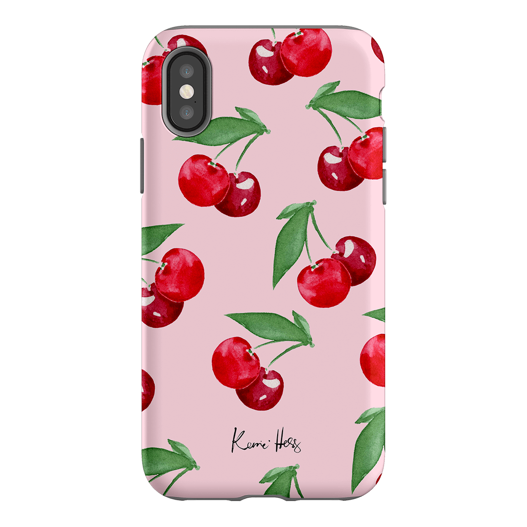 Cherry Rose Printed Phone Cases iPhone XS / Armoured by Kerrie Hess - The Dairy