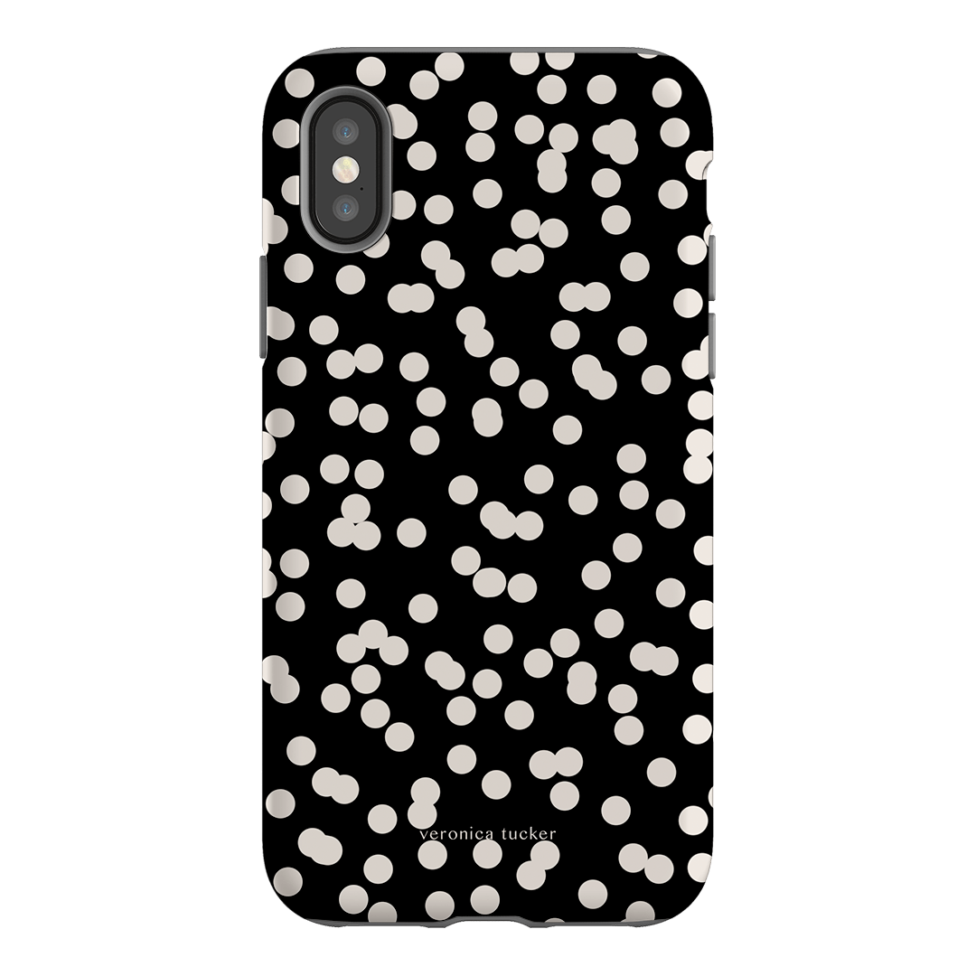 Mini Confetti Noir Printed Phone Cases iPhone XS / Armoured by Veronica Tucker - The Dairy