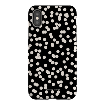 Mini Confetti Noir Printed Phone Cases iPhone XS / Armoured by Veronica Tucker - The Dairy
